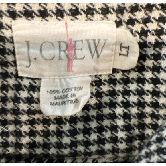 J.Crew Men Size LT Tall Oxford Cotton Long Sleeve Casual Shirt Sharks Tooth L - Picture 9 of 12